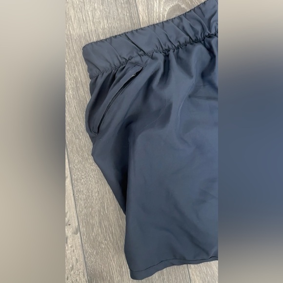 Adidas Women's Black Running Shorts - Dual Layer - Sz. S - Grey/ Navy - Picture 6 of 6